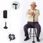 Adjustable Anti-Shock Cane Pole Hiking Walking Trekking Stick Crutches New
