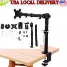 Single Arm Computer Monitor Desk Mount Stand Fully Adjustable Extension Clamp