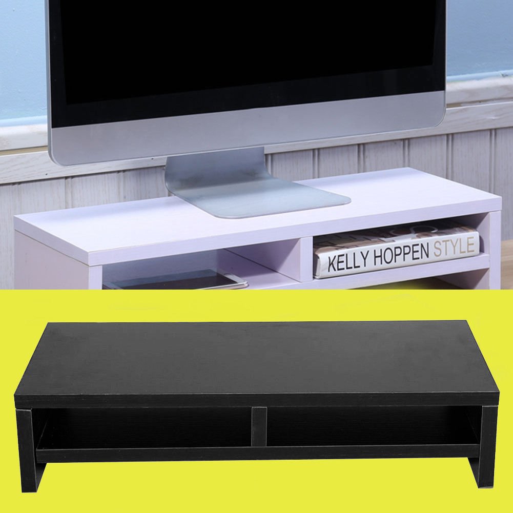 Computer Monitor Riser Desk Table LED TV Stand Shelf Desktop Storage Organizer