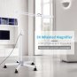 New 5X Magnifier Lamp Light Rolling Floor Stand For Beauty Facial Spa Machine