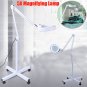 New 5X Magnifier Lamp Light Rolling Floor Stand For Beauty Facial Spa Machine