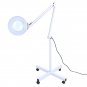 New 5X Magnifier Lamp Light Rolling Floor Stand For Beauty Facial Spa Machine