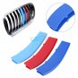 M Color Kidney Grille Bar Cover Decal Stripe Clip For BMW 5 Series 2011-2013 New