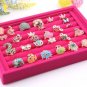 Charming Velvet Jewelry Earring Ring Display Organizer Box Tray Holder Storage