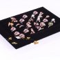 Charming Velvet Jewelry Earring Ring Display Organizer Box Tray Holder Storage