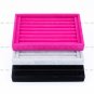 Charming Velvet Jewelry Earring Ring Display Organizer Box Tray Holder Storage