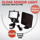 USPS 60SMD LEDs Solar Powered Motion Sensor  Garden Outdoor Security Light Flood