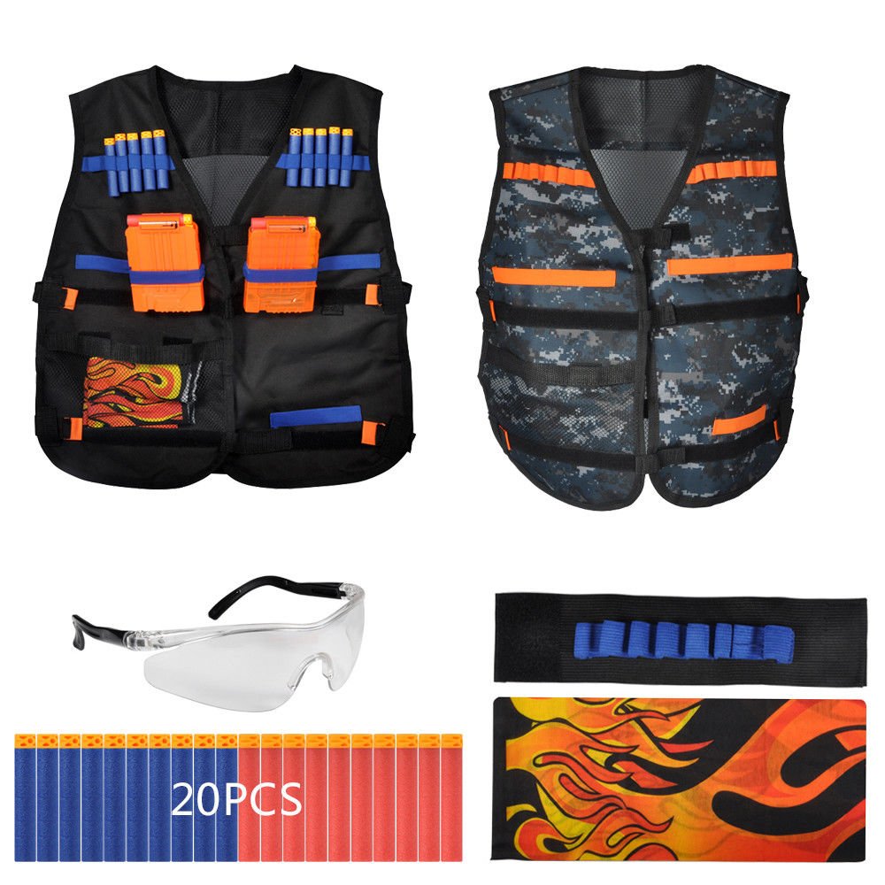 Bullet Darts Refill Set Tactical Vest For Nerf N-Strike Elite Series Blasters