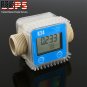 New Blue Pro K24 Turbine Digital Diesel Fuel Flow Meter For Chemicals Water US