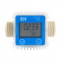 New Blue Pro K24 Turbine Digital Diesel Fuel Flow Meter For Chemicals Water US