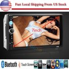1080P HD 7" Car Stereo  MP5 Player 2 Din Bluetooth Radio USB/TF FM Aux Input