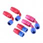 AN6 Nylon Stainless Steel Braided Fuel Hose End Fuel Adapter Kit Oil Line 12FT