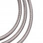 AN6 Nylon Stainless Steel Braided Fuel Hose End Fuel Adapter Kit Oil Line 12FT