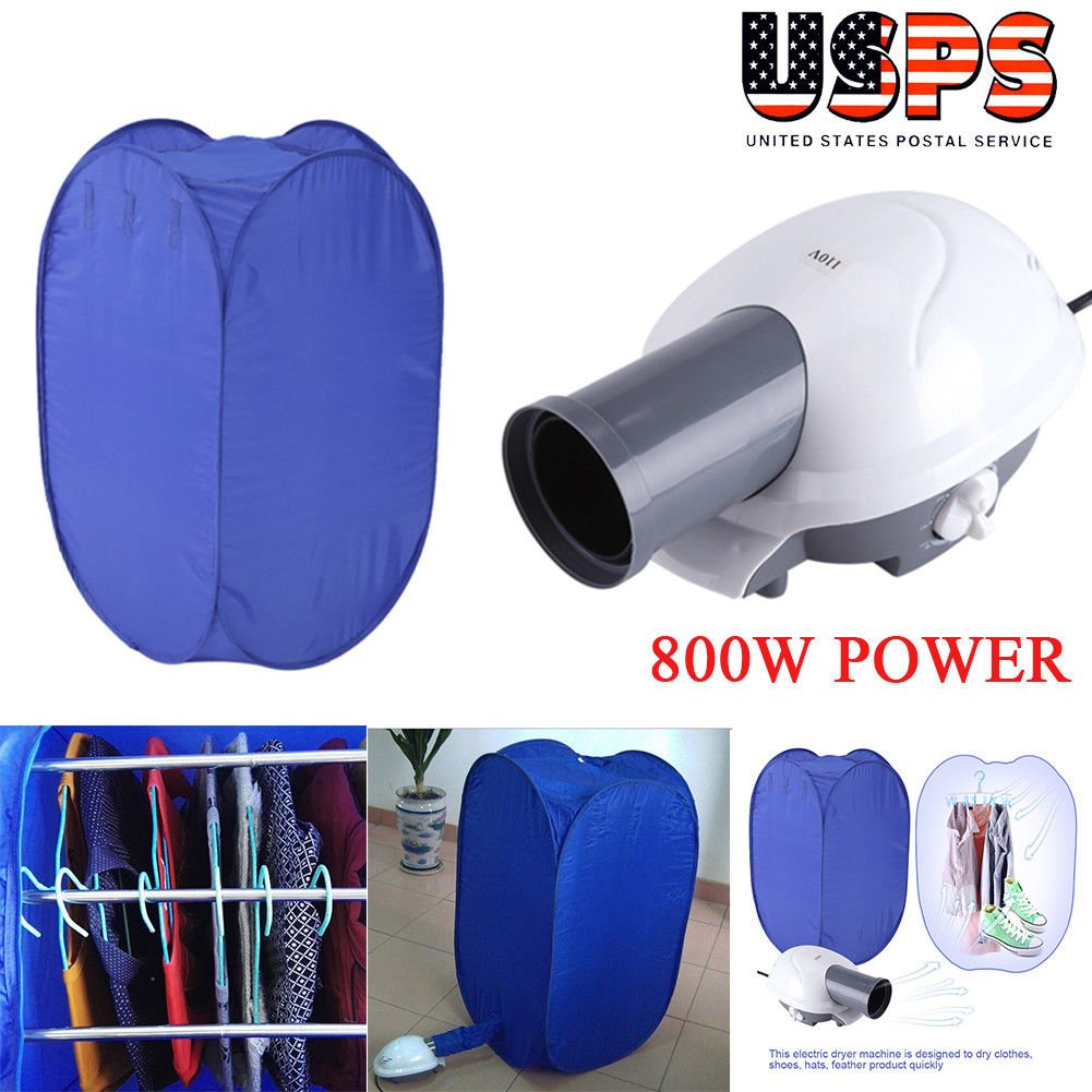 800W Portable Multifunction Electric Air Clothe Dryer Folding Drying Machine Bag