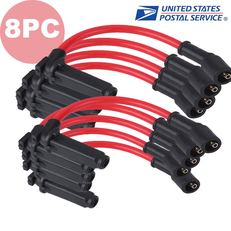New Spark Plug Wires 10mm Set For CHEVY GMC 1999-2006 LS1 VORTEC 4.8L 5.3L 6.0L
