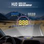5.8"Universal Speedometer HUD Head Up MPH/KM/h Plug&Play Car Overspeed Warning