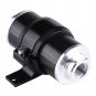 Black 30 MICRON BILLET ALUMINUM INLINE FUEL/PETROL FILTER+BRACKET AN6/AN8/AN10