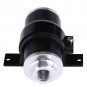 Black 30 MICRON BILLET ALUMINUM INLINE FUEL/PETROL FILTER+BRACKET AN6/AN8/AN10