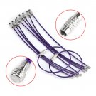 10 Outdoor Camping Hiking Stainless Steel Wire Keychain Cable Key Ring Chain coi