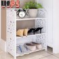 3-Tier Space Saving Storage Organizer Shoes Tower Rack Shoe Shelf Free Standing