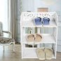 3-Tier Space Saving Storage Organizer Shoes Tower Rack Shoe Shelf Free Standing