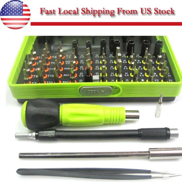 Multi-Bit Chic Torx Screwdriver Phone PC Laptop 53in1 Repair Tools Kits Set - US