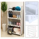 4Layer Shoe Racks Shelf Closet Organizer Free Storage Standing Space Saving US