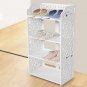 4Layer Shoe Racks Shelf Closet Organizer Free Storage Standing Space Saving US