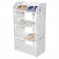 4Layer Shoe Racks Shelf Closet Organizer Free Storage Standing Space Saving US