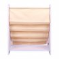 Kids Book Shelf Sling Storage Rack Organizer Bookcase Display Holder Cavnas New