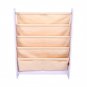 Kids Book Shelf Sling Storage Rack Organizer Bookcase Display Holder Cavnas New