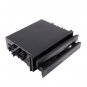 Universal Car truck Black Double Din Radio Pocket Drink-Cup Holder Storage Box
