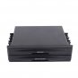 Universal Car truck Black Double Din Radio Pocket Drink-Cup Holder Storage Box