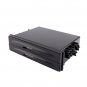 Universal Car truck Black Double Din Radio Pocket Drink-Cup Holder Storage Box