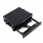 Universal Car truck Black Double Din Radio Pocket Drink-Cup Holder Storage Box