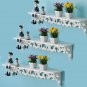 3Pcs Shelf Display Floating Nesting Wall Decorative Mount Ledge Storage white