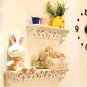 3Pcs Shelf Display Floating Nesting Wall Decorative Mount Ledge Storage white