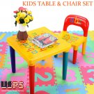 Plastic Play Activity Table and Chair Set Children's kids Indoor Desk outdoor