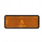Motorcycle Bicycle Rectangle Amber LED 3528SMD Reflector Tail Brake Light 35000K