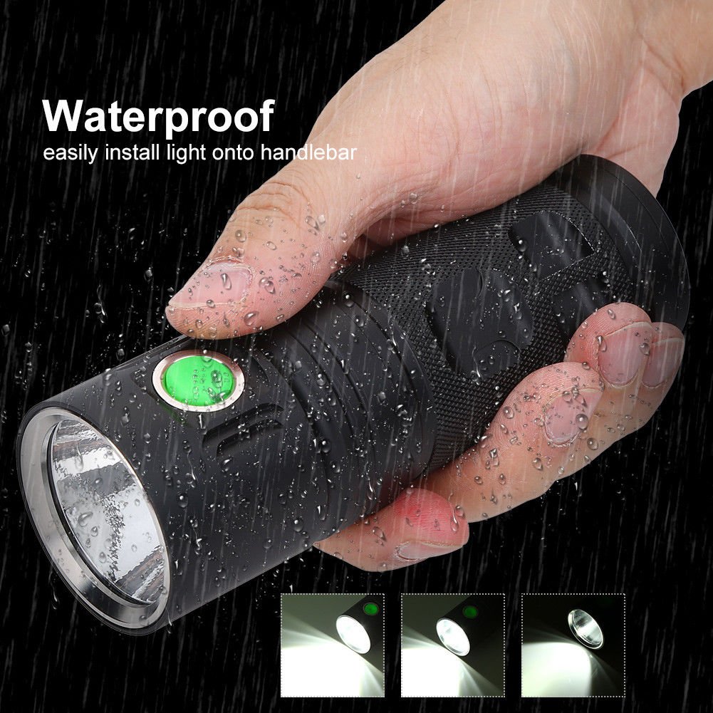 Ultra Mini 300m Cree XHP70 35W LED 3500 lumens USB Rechargeable LED Flashlight