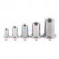 20pc M3-M8 Flat Head Blind Rivets Nuts Threaded Nutserts Rivnuts Stainless Steel