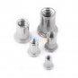 20pc M3-M8 Flat Head Blind Rivets Nuts Threaded Nutserts Rivnuts Stainless Steel
