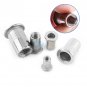 20pc M3-M8 Flat Head Blind Rivets Nuts Threaded Nutserts Rivnuts Stainless Steel