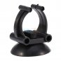 2PC Black Silicon Suction Cup Clip Sucker Holder for Aquarium Heater Tubing New