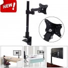 Single Arm Monitor Desk Table Mount Stand/For 1 LCD Fully Swivel Clamp upto 27”
