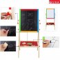 2 In1 Kids Standing Double Sided Black/ Whiteboard Easel Chalkboard Board Gift