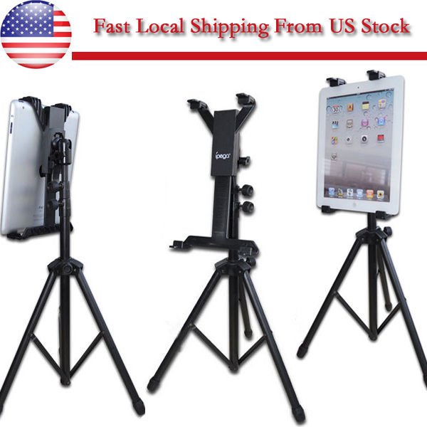 133G Foldable Tripod Stand Holder Bracket Cradle Fr iPad 2 3  Tablet PC US Ship