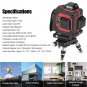 3D Laser Level 12 Line Self Leveling Outdoor 360° Rotary Cross Measure Tool