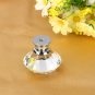 40mm 8x Diamond Clear Crystal Glass Door Pull Drawer Knob Handle Cabinet US Ship