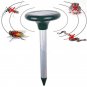4 Ultrasonic Sonic Yard Solar Power Mouse Mice Mole Insect Pest Rodent Repeller